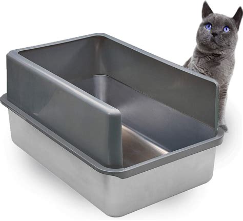 chewy stainless steel litter box|stainless steel litter box alternative.